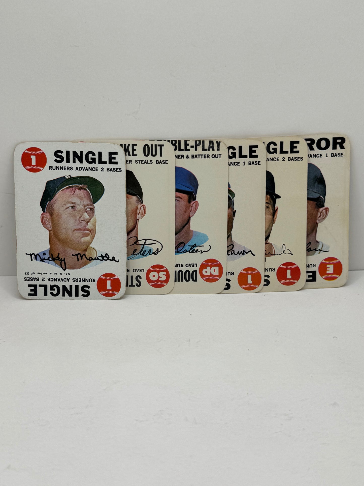 1968 Topps Game 33 Card Set VG Mickey Mantle,Roberto Clemente,Willie Mays