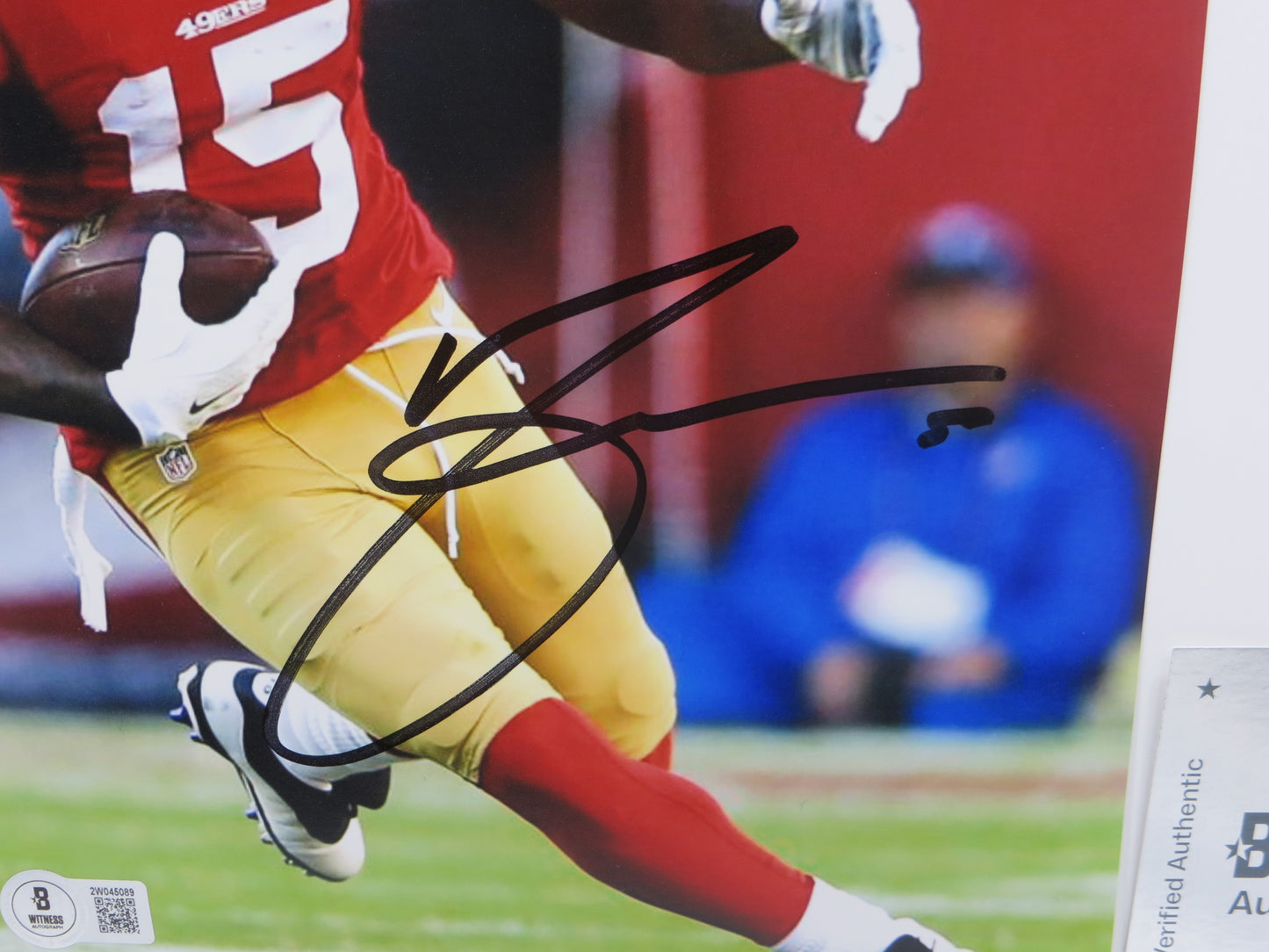 MICHAEL CRABTREE San Francisco 49ers SIGNED 8x10 PHOTO Texas Tech Red Raiders BAS