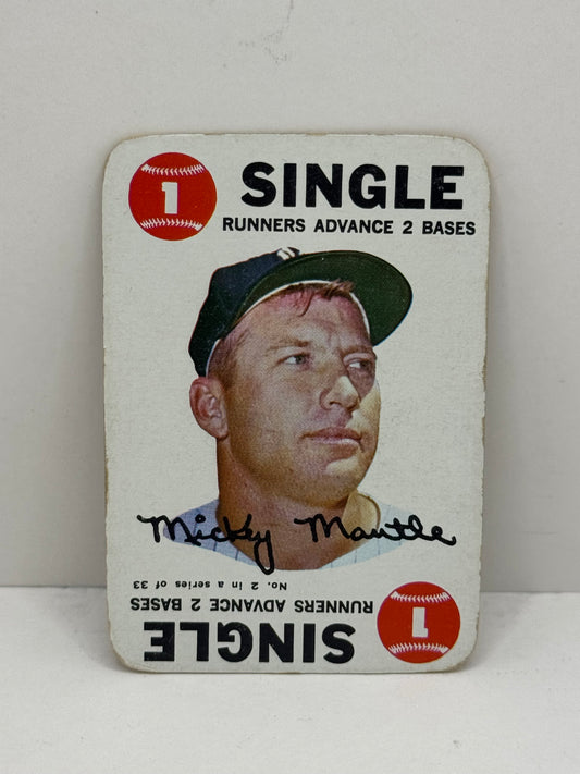 1968 Topps Game 33 Card Set VG Mickey Mantle,Roberto Clemente,Willie Mays