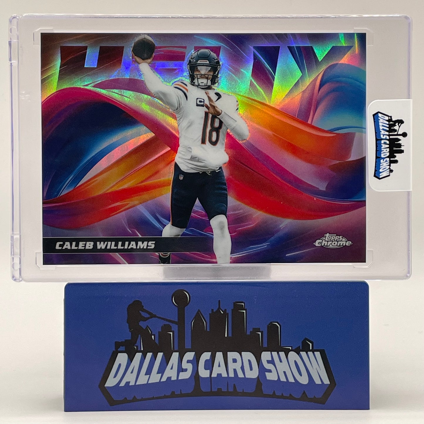 2025 Topps Chrome #HX-5 Caleb Williams Helix Case Hit