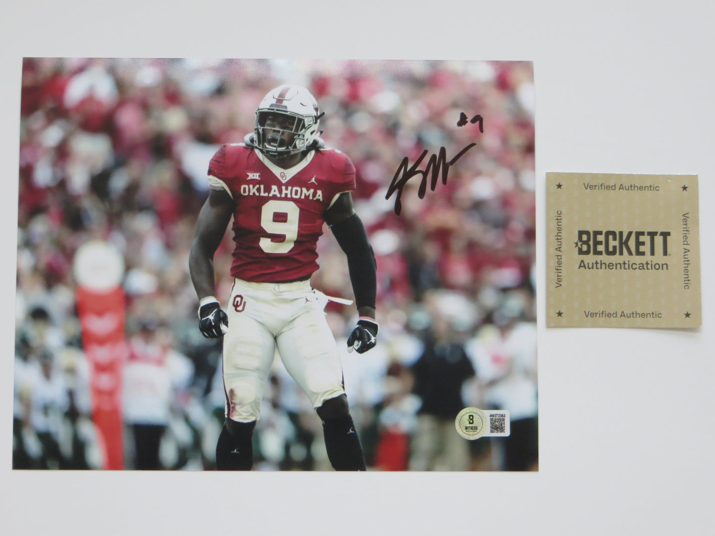 KENNETH MURRAY OKLAHOMA SOONERS SIGNED 8x10 PHOTO Cowboys BAS