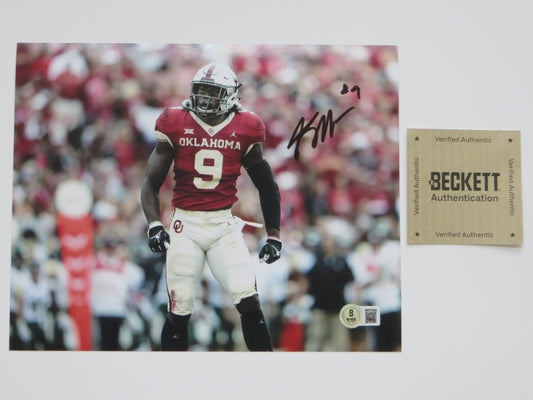 KENNETH MURRAY OKLAHOMA SOONERS SIGNED 8x10 PHOTO Cowboys BAS