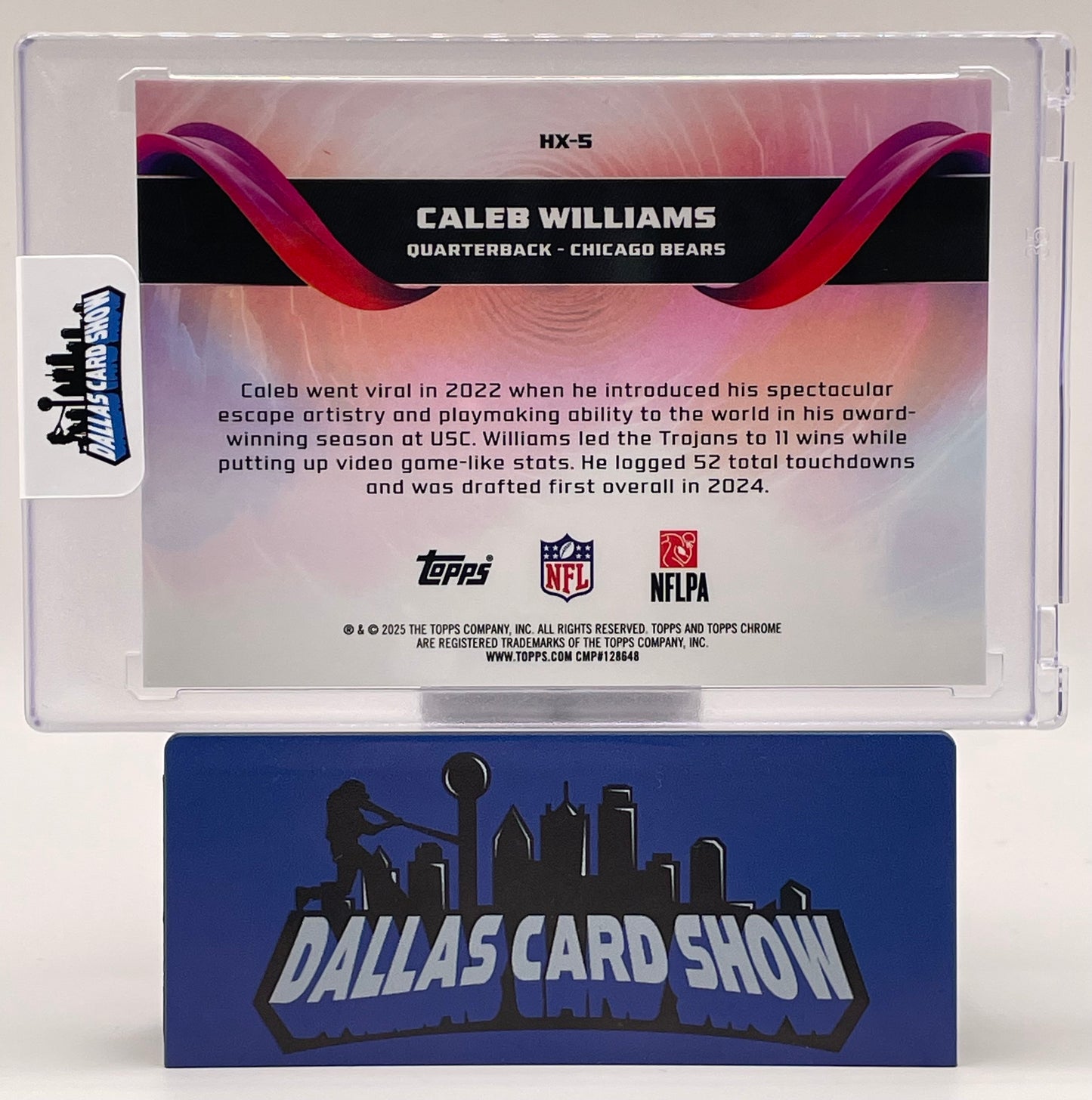 2025 Topps Chrome #HX-5 Caleb Williams Helix Case Hit