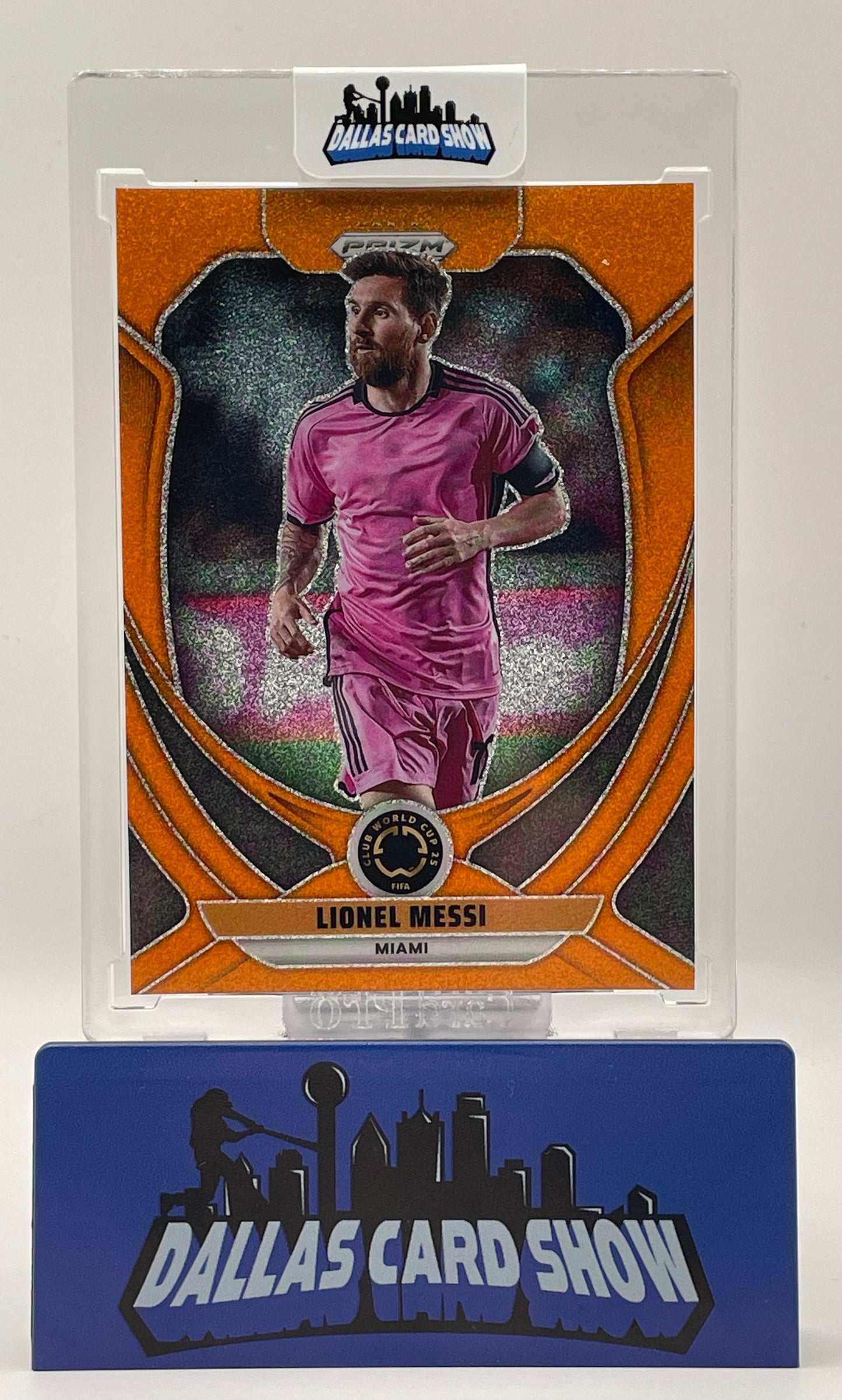 2025 Panini Prizm FIFA Club World Cup #200 Lionel Messi Orange Glitter /99