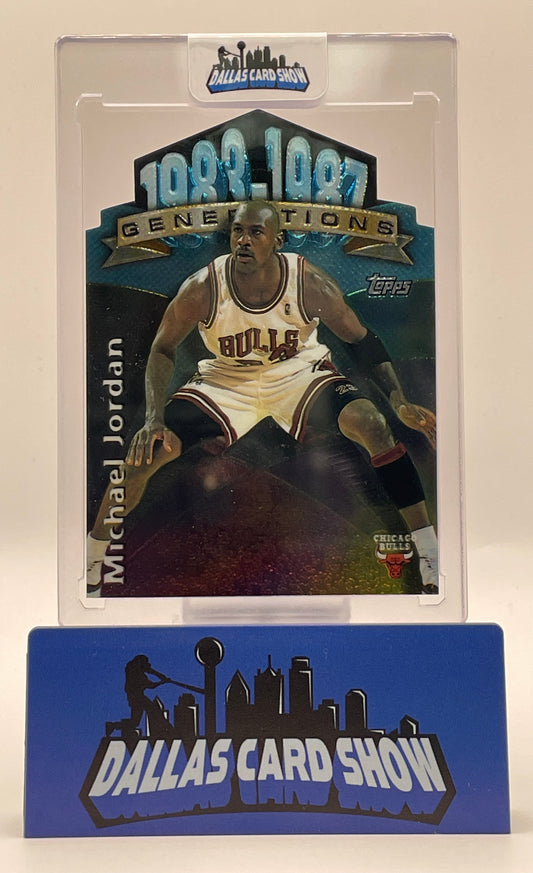 1997 Topps #G2 Michael Jordan 1983-87 Genrations Insert