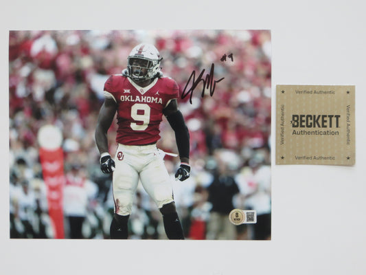 KENNETH MURRAY OKLAHOMA SOONERS SIGNED 8x10 PHOTO Cowboys BAS
