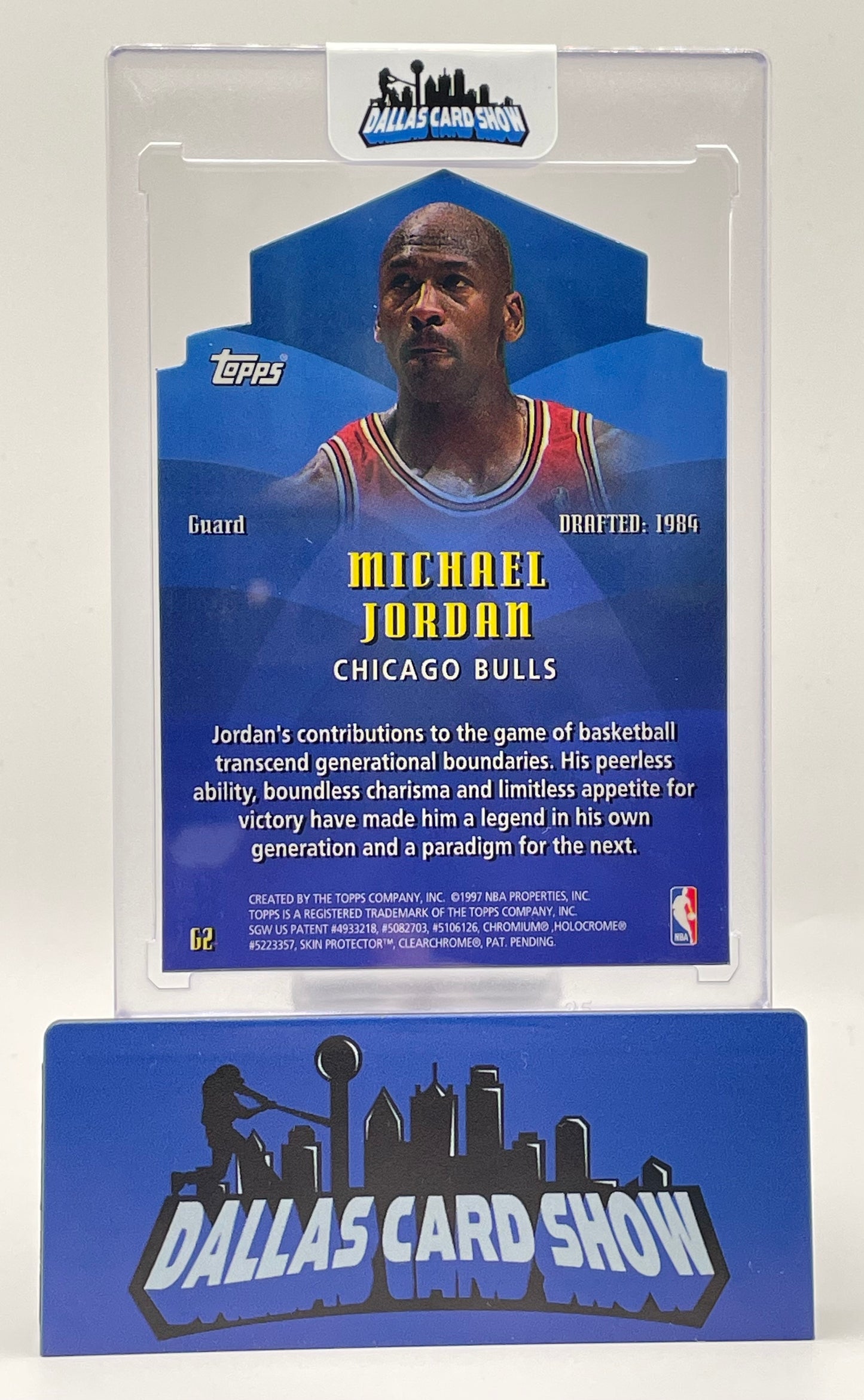 1997 Topps #G2 Michael Jordan 1983-87 Genrations Insert