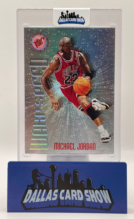 1995 Topps Stadium Club #WS1 Michael Jordan Warp Speed Chicago Bulls
