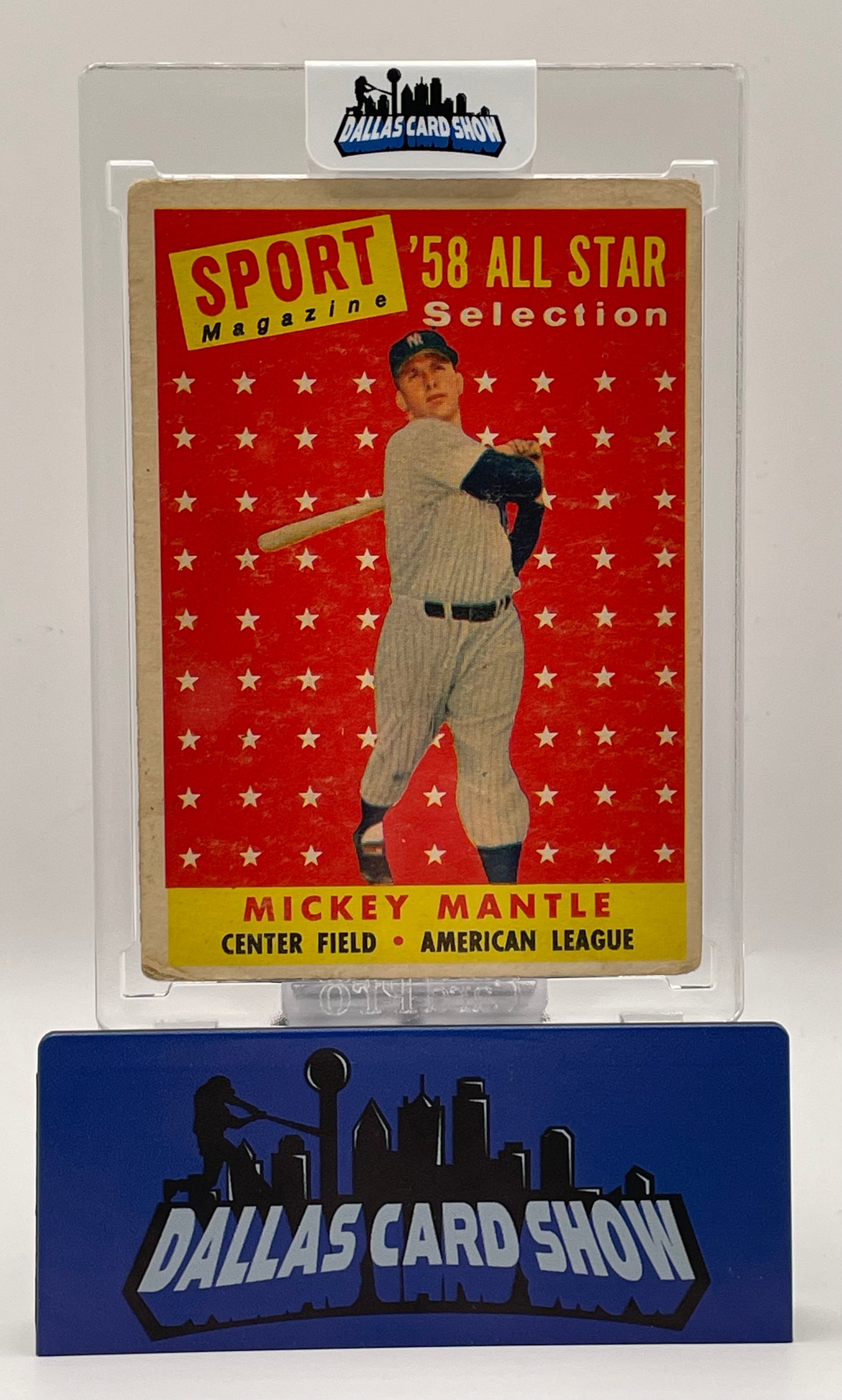 1958 Topps Mickey Mantle #487 All-Star New York Yankees HOF