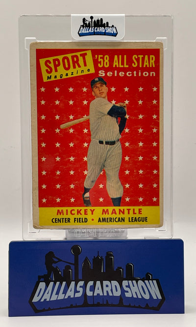 1958 Topps Mickey Mantle #487 All-Star New York Yankees HOF