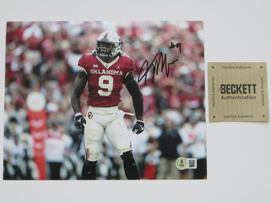 KENNETH MURRAY OKLAHOMA SOONERS SIGNED 8x10 PHOTO Cowboys BAS