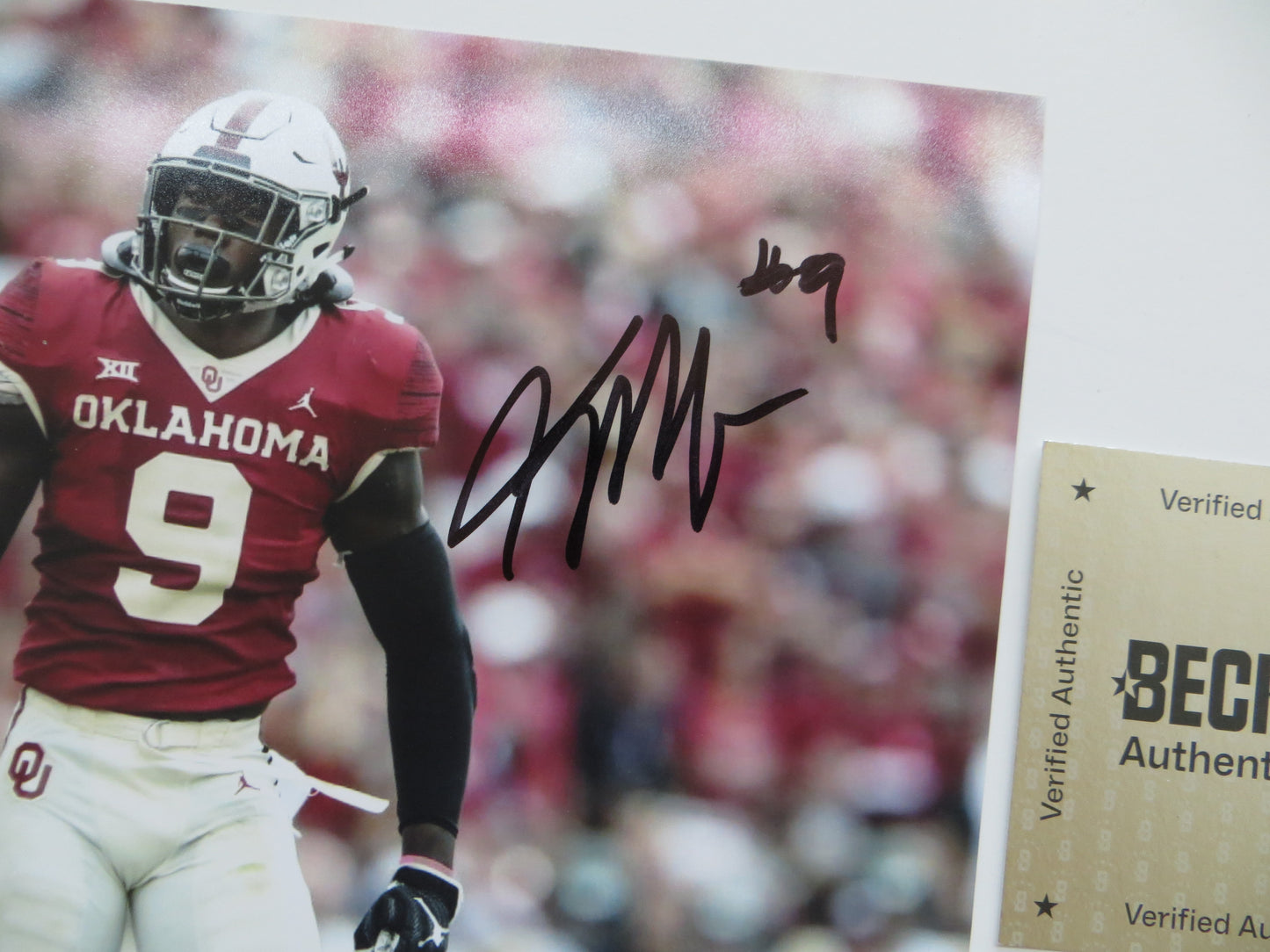 KENNETH MURRAY OKLAHOMA SOONERS SIGNED 8x10 PHOTO Cowboys BAS