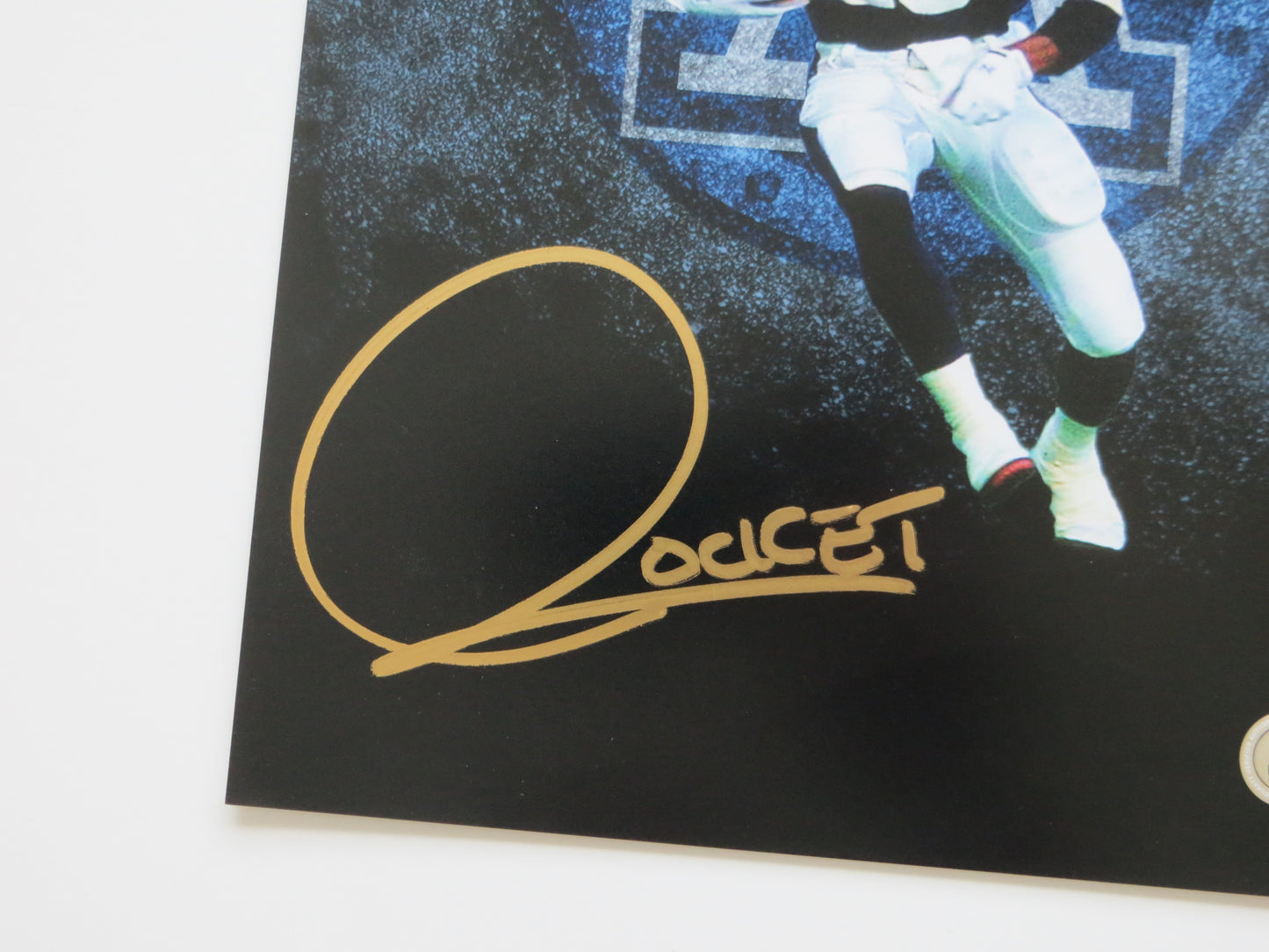 RAGHIB ROCKET ISMAIL TORONTO ARGONAUTS SIGNED 8x10 Custom Edit Logo PHOTO BAS