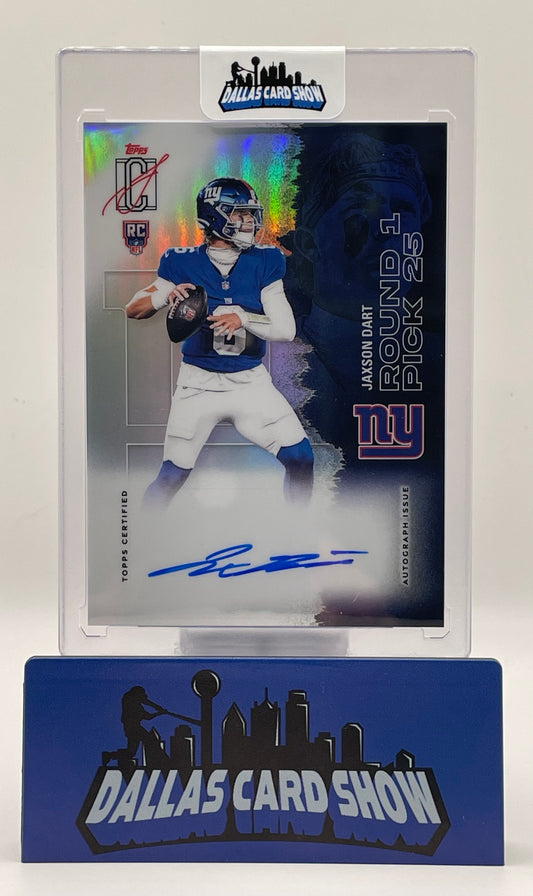 2025 Topps Signature Class #106 Jaxson Dart Silver Rookie RC Autograph