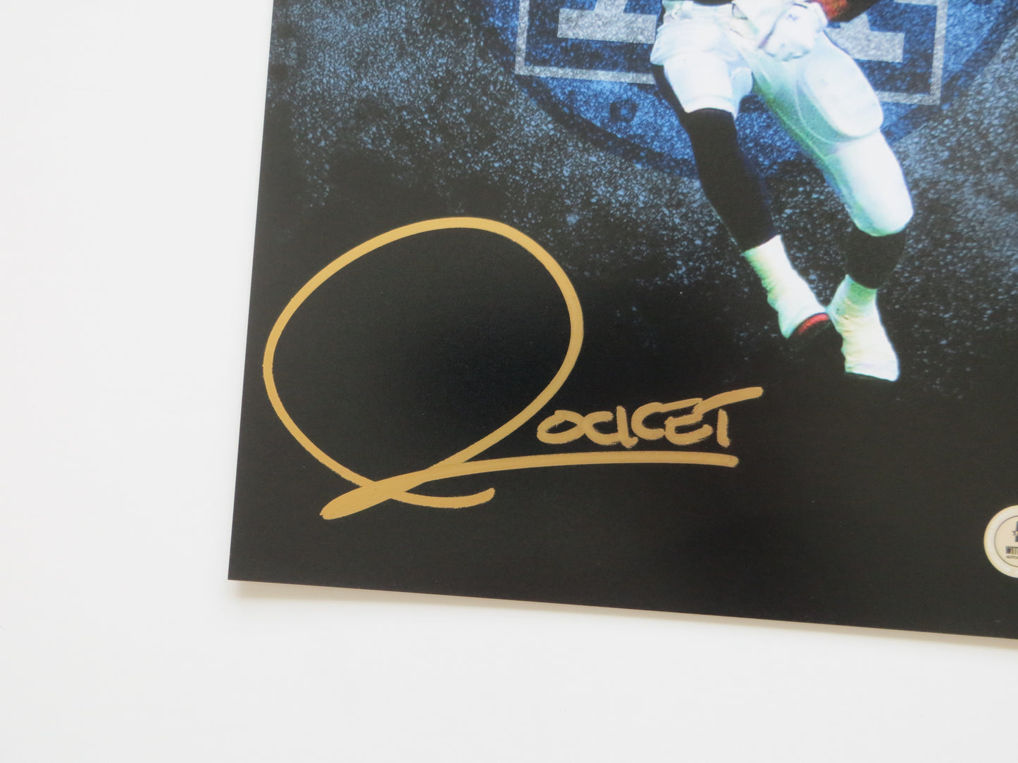 RAGHIB ROCKET ISMAIL TORONTO ARGONAUTS SIGNED 8x10 Custom Edit Logo PHOTO BAS