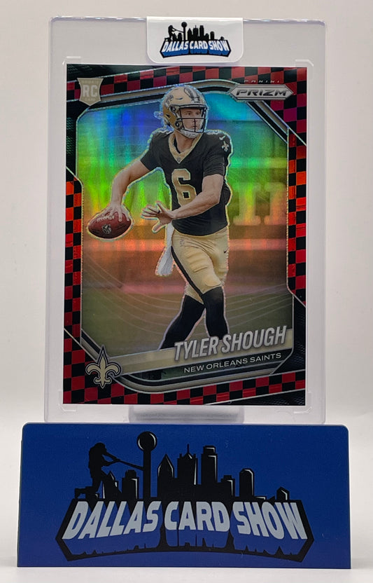 2025 Panini Prizm #327 Tyler Shough Red CheckerBoard Rookie RC