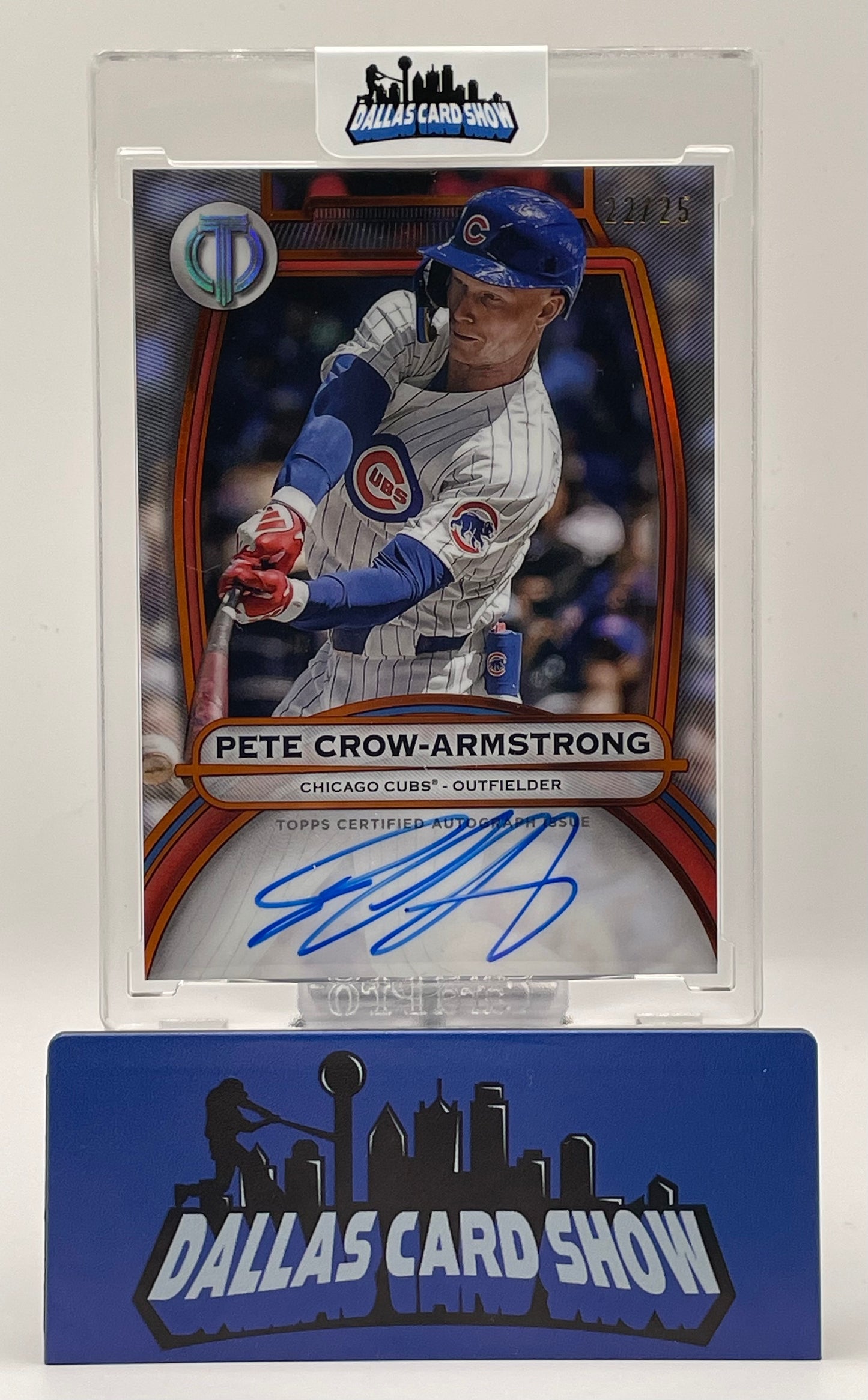 2025 Tops Tribute #TA-PCA Pete Crow-Armstrong Orange Autograph /25