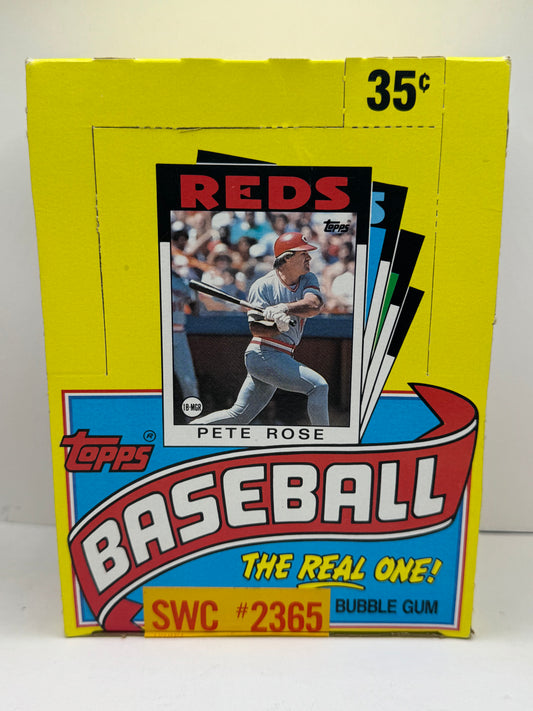 1986 Topps Baseball Wax Box