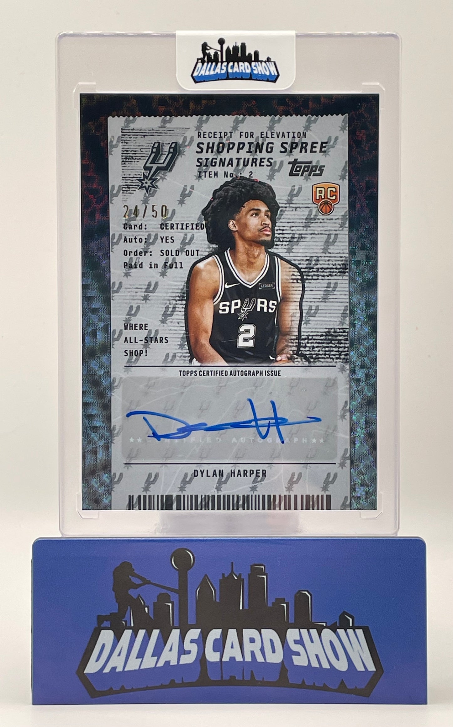 2025-26 Topps #SSA-DH Dylan Harper Shopping Spree Signatures Autograph /50