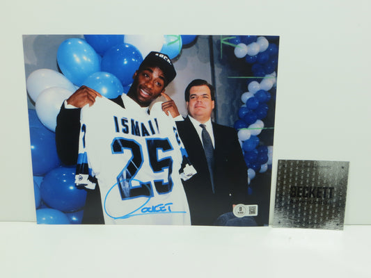 RAGHIB "ROCKET" ISMAIL Toronto Argonauts SIGNED 8x10 PHOTO Notre Dame BAS COA
