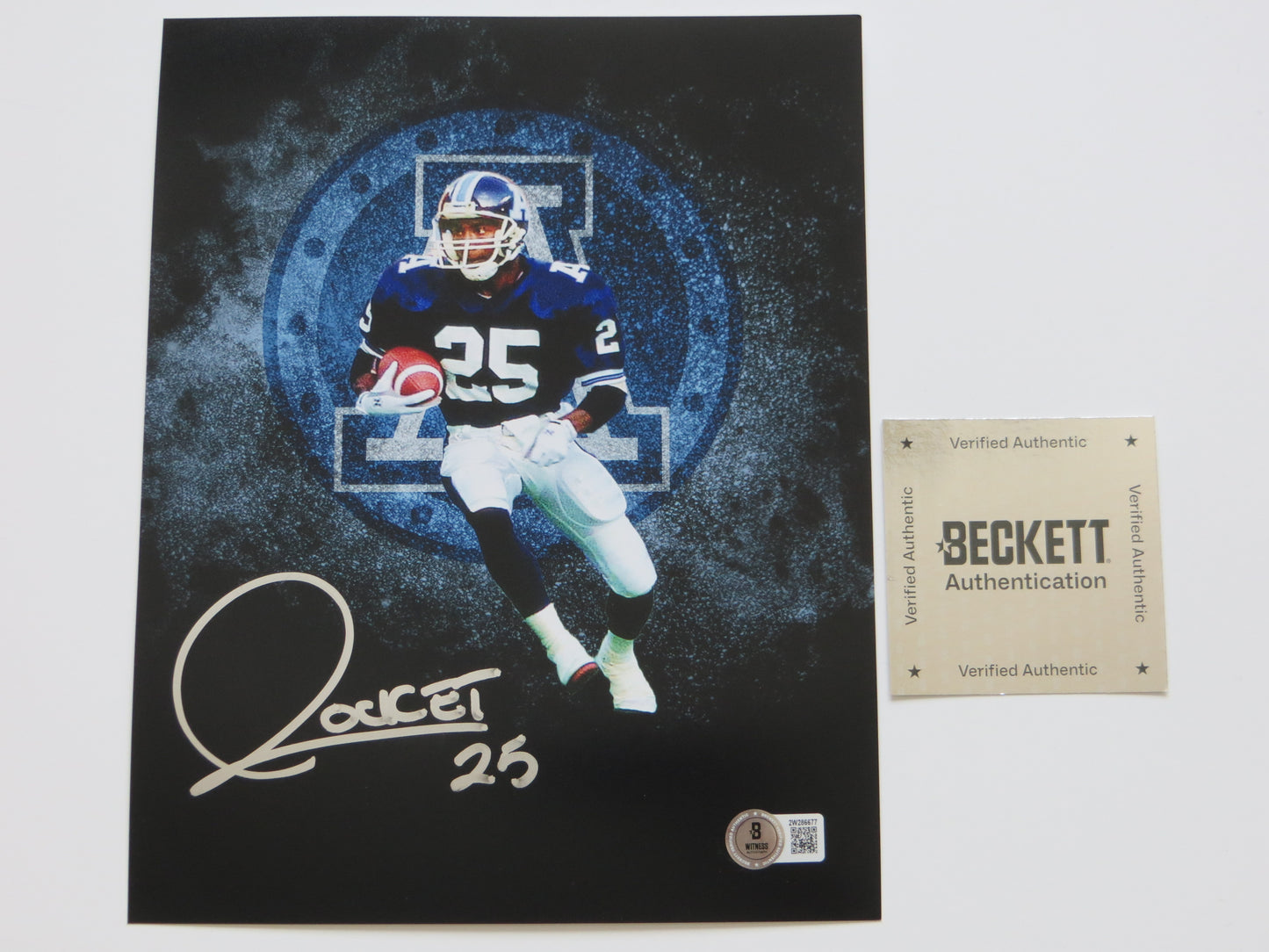RAGHIB ROCKET ISMAIL TORONTO ARGONAUTS SIGNED 8x10 PHOTO CN Tower BAS