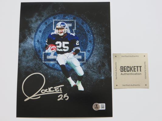 RAGHIB ROCKET ISMAIL TORONTO ARGONAUTS SIGNED 8x10 PHOTO CN Tower BAS
