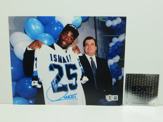 RAGHIB "ROCKET" ISMAIL Toronto Argonauts SIGNED 8x10 PHOTO Notre Dame BAS COA