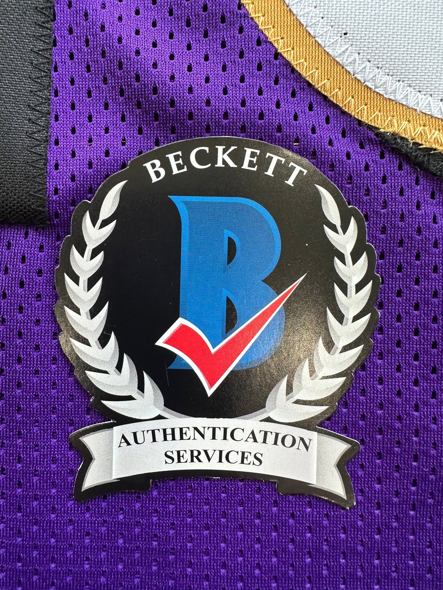 ROD WOODSON Baltimore Ravens SIGNED FOOTBALL JERSEY XL Raiders Purdue BAS COA