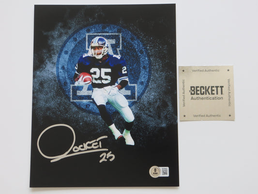 RAGHIB ROCKET ISMAIL TORONTO ARGONAUTS SIGNED 8x10 LOGO PHOTO Notre Dame Irish BAS