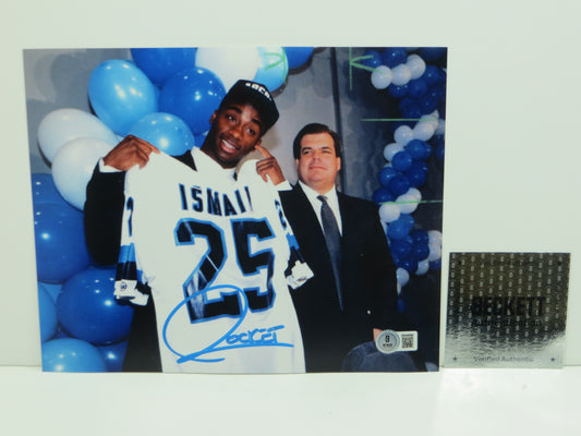RAGHIB "ROCKET" ISMAIL Toronto Argonauts SIGNED 8x10 PHOTO Notre Dame BAS COA