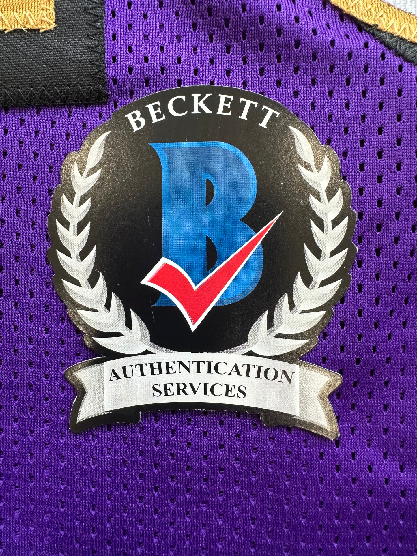 ROD WOODSON Baltimore Ravens SIGNED FOOTBALL JERSEY XL Raiders Purdue BAS COA