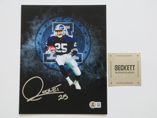 RAGHIB ROCKET ISMAIL TORONTO ARGONAUTS SIGNED 8x10 LOGO PHOTO Notre Dame Irish BAS