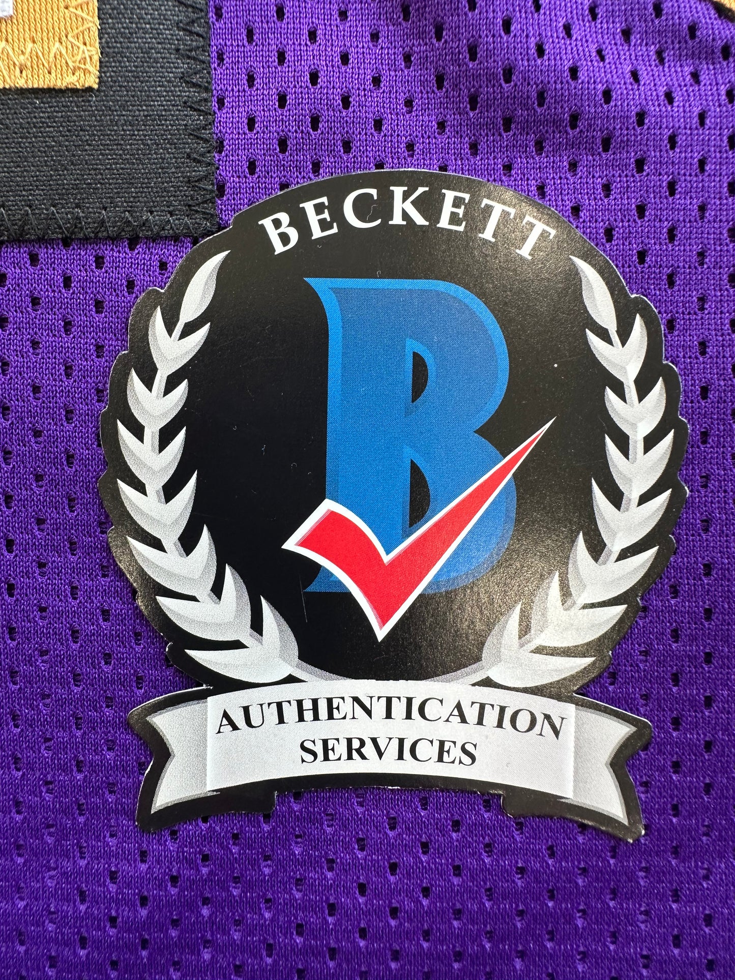 ROD WOODSON Baltimore Ravens SIGNED FOOTBALL JERSEY XL Raiders Purdue BAS COA