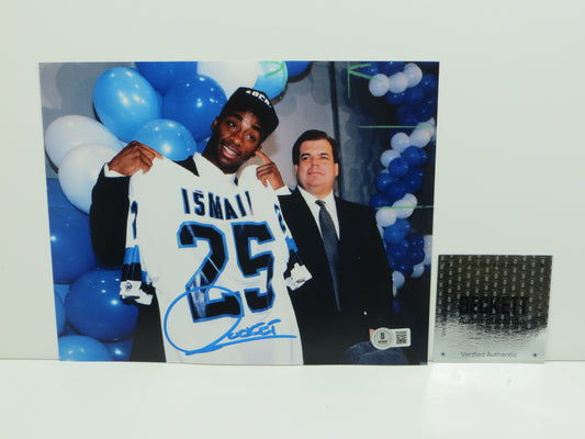 RAGHIB "ROCKET" ISMAIL Toronto Argonauts SIGNED 8x10 PHOTO Notre Dame BAS COA