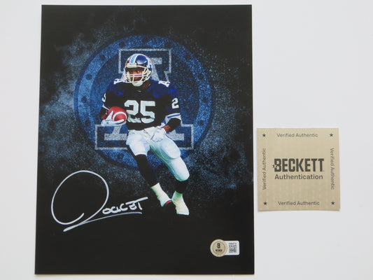 RAGHIB ROCKET ISMAIL TORONTO ARGONAUTS SIGNED 8x10 LOGO PHOTO Notre Dame Irish BAS