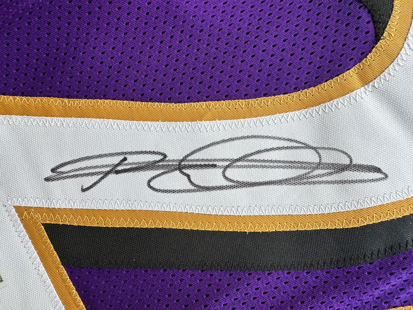 ROD WOODSON Baltimore Ravens SIGNED FOOTBALL JERSEY XL Raiders Purdue BAS COA