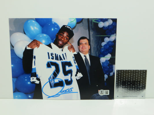 RAGHIB "ROCKET" ISMAIL Toronto Argonauts SIGNED 8x10 PHOTO Notre Dame BAS COA