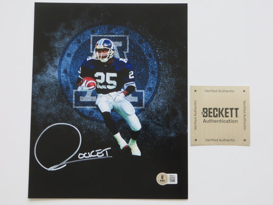RAGHIB ROCKET ISMAIL TORONTO ARGONAUTS SIGNED 8x10 LOGO PHOTO Notre Dame Irish BAS