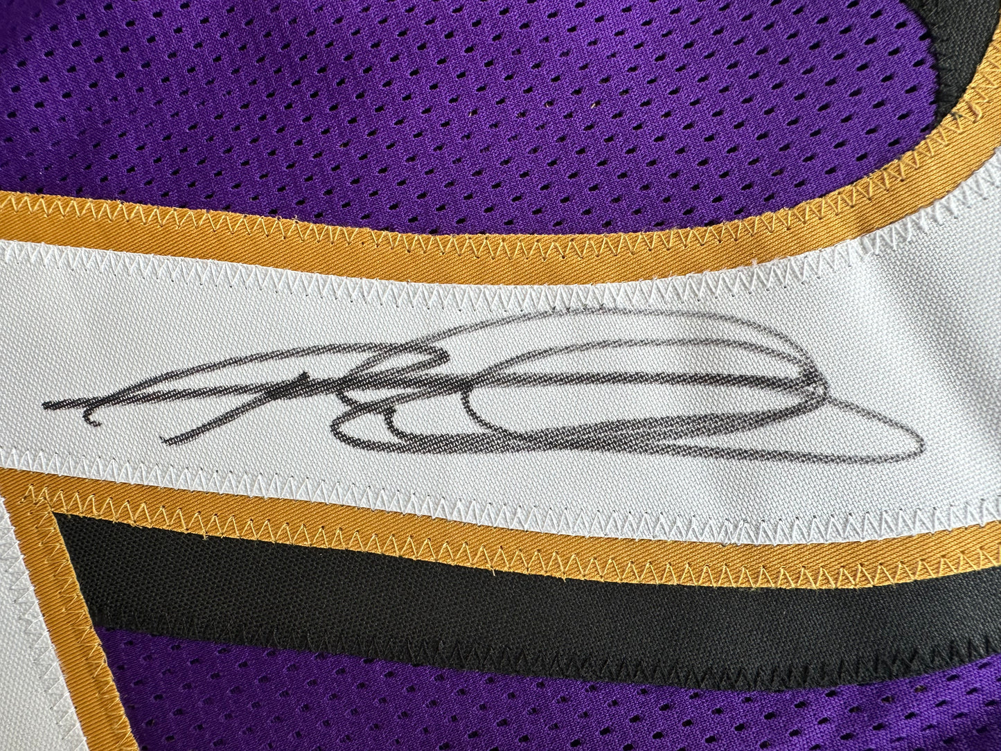 ROD WOODSON Baltimore Ravens SIGNED FOOTBALL JERSEY XL Raiders Purdue BAS COA