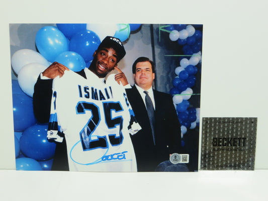 RAGHIB "ROCKET" ISMAIL Toronto Argonauts SIGNED 8x10 PHOTO Notre Dame BAS COA