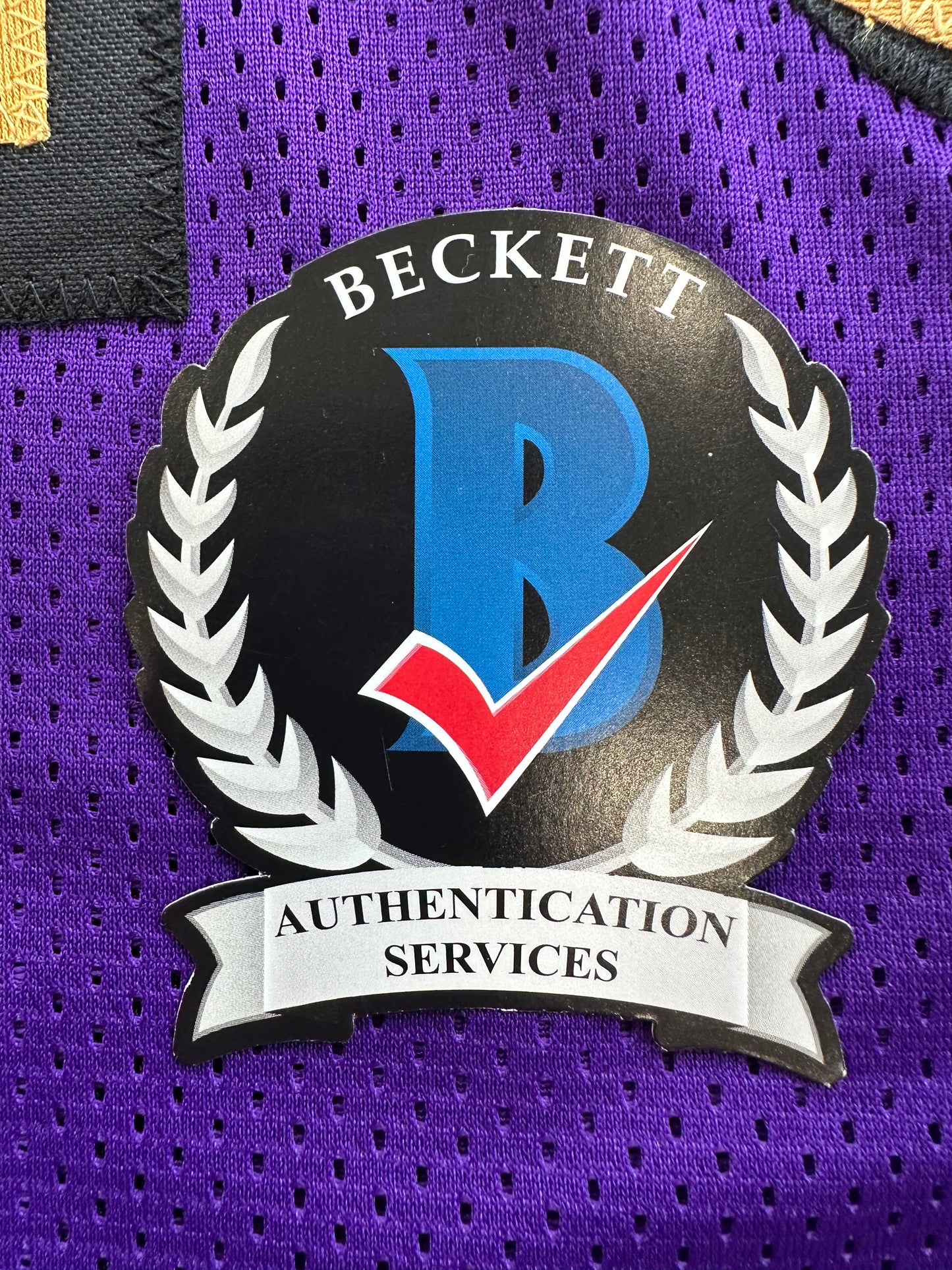 ROD WOODSON Baltimore Ravens SIGNED FOOTBALL JERSEY XL Raiders Purdue BAS COA