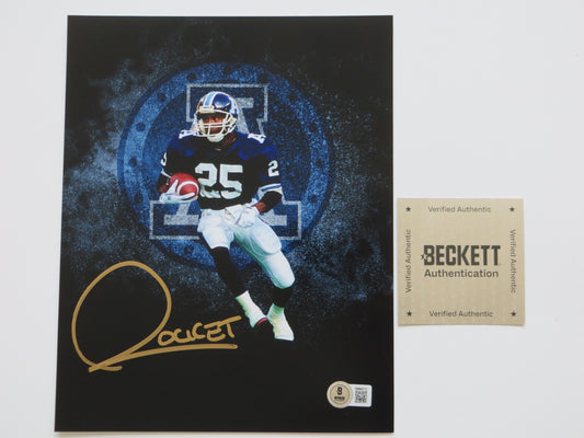 RAGHIB ROCKET ISMAIL TORONTO ARGONAUTS SIGNED 8x10 Custom Edit Logo PHOTO BAS