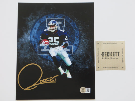 RAGHIB ROCKET ISMAIL TORONTO ARGONAUTS SIGNED 8x10 Custom Edit Logo PHOTO BAS