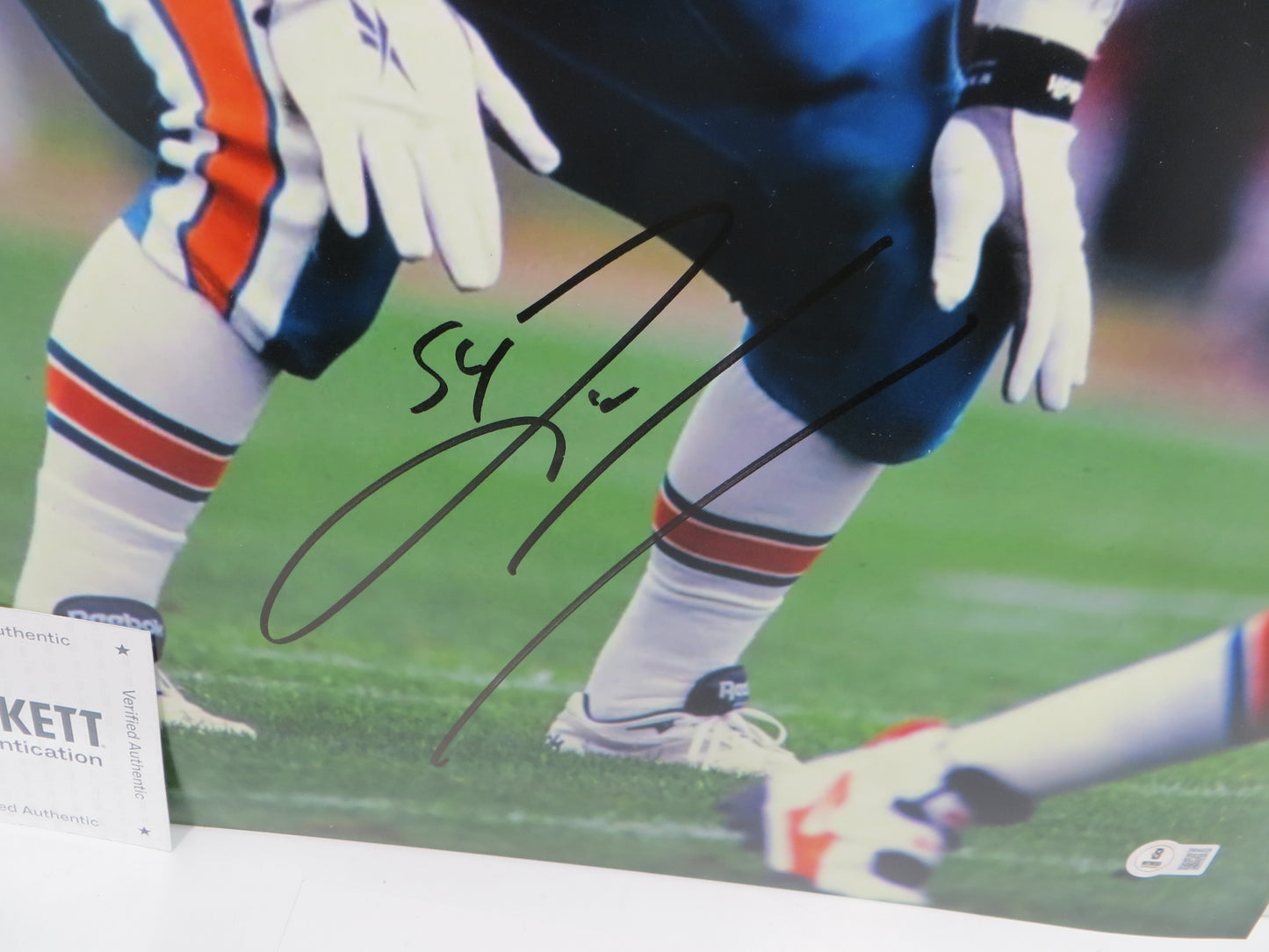 ZACH THOMAS Miami Dolphins SIGNED 16x20 PHOTO Texas Tech Red Raiders BAS COA