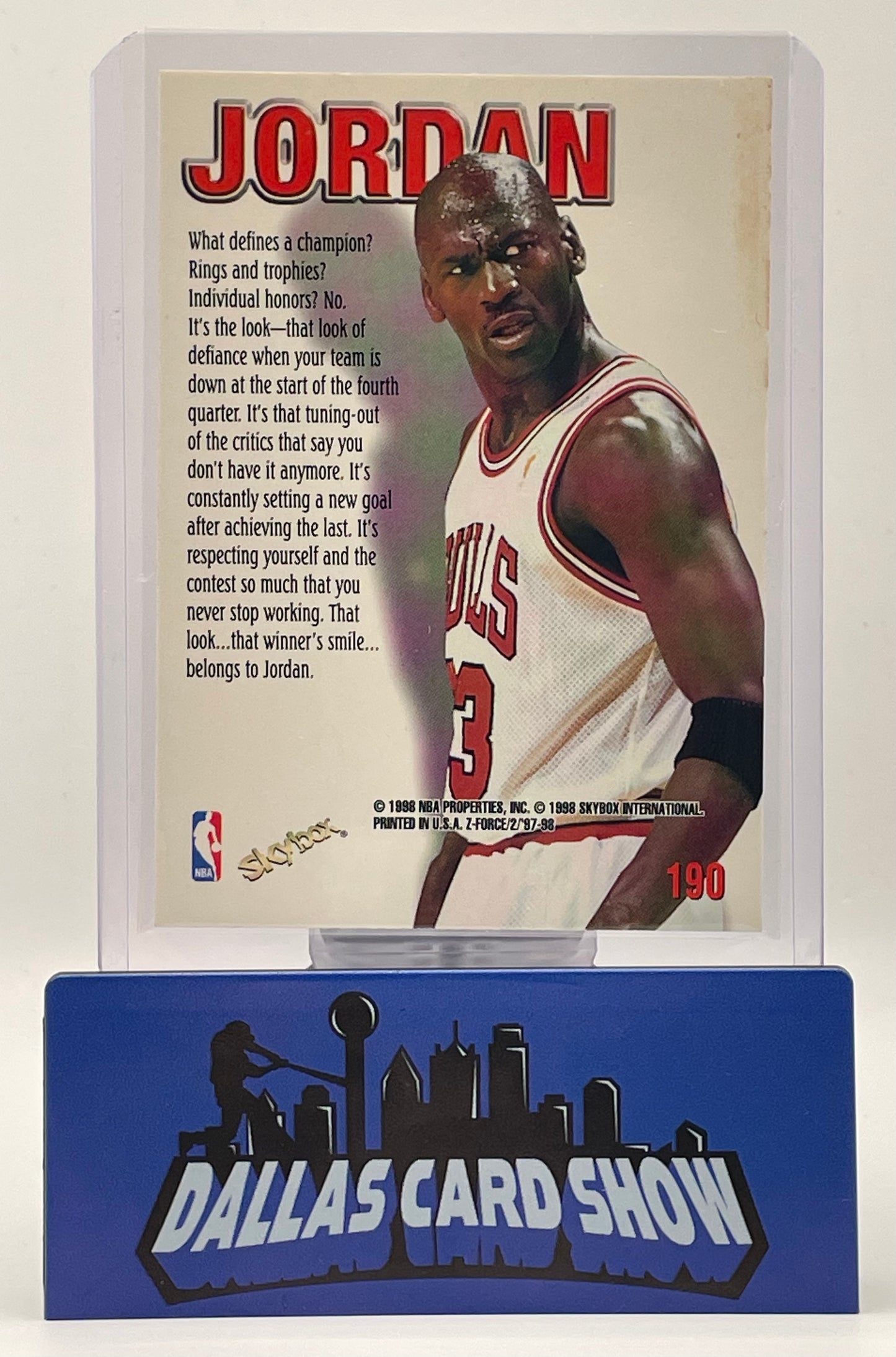 1997-98 Z Force Michael Jordan #190 ZUPERMAN