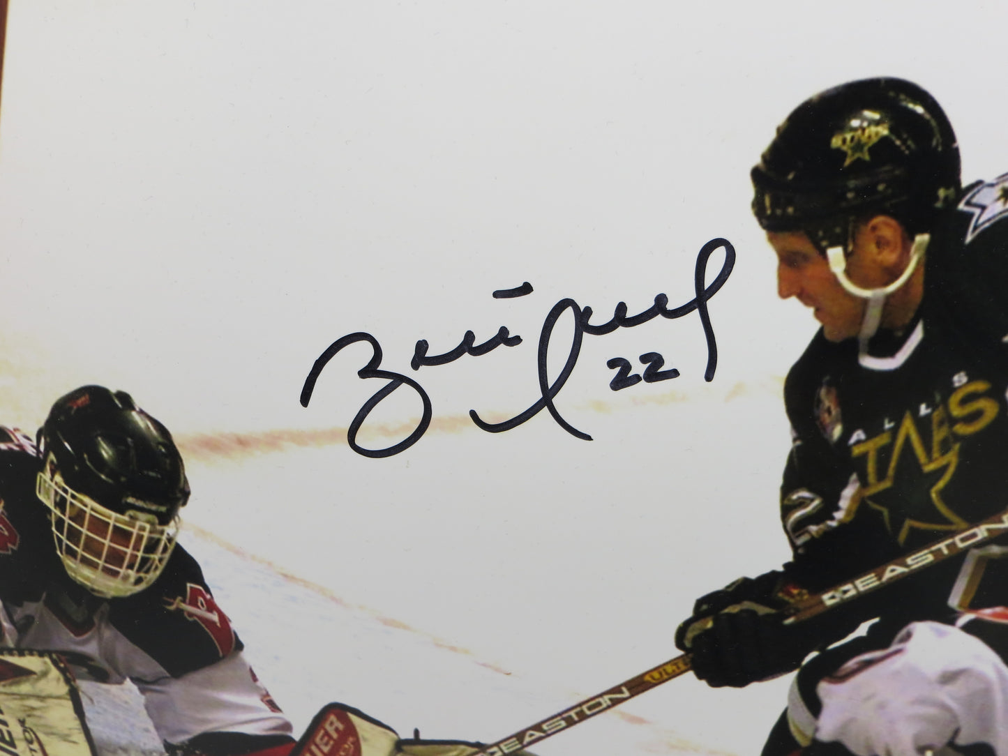BRETT HULL Dallas Stars SIGNED Game Winning Goal 16x20 PHOTO STL Blues BAS