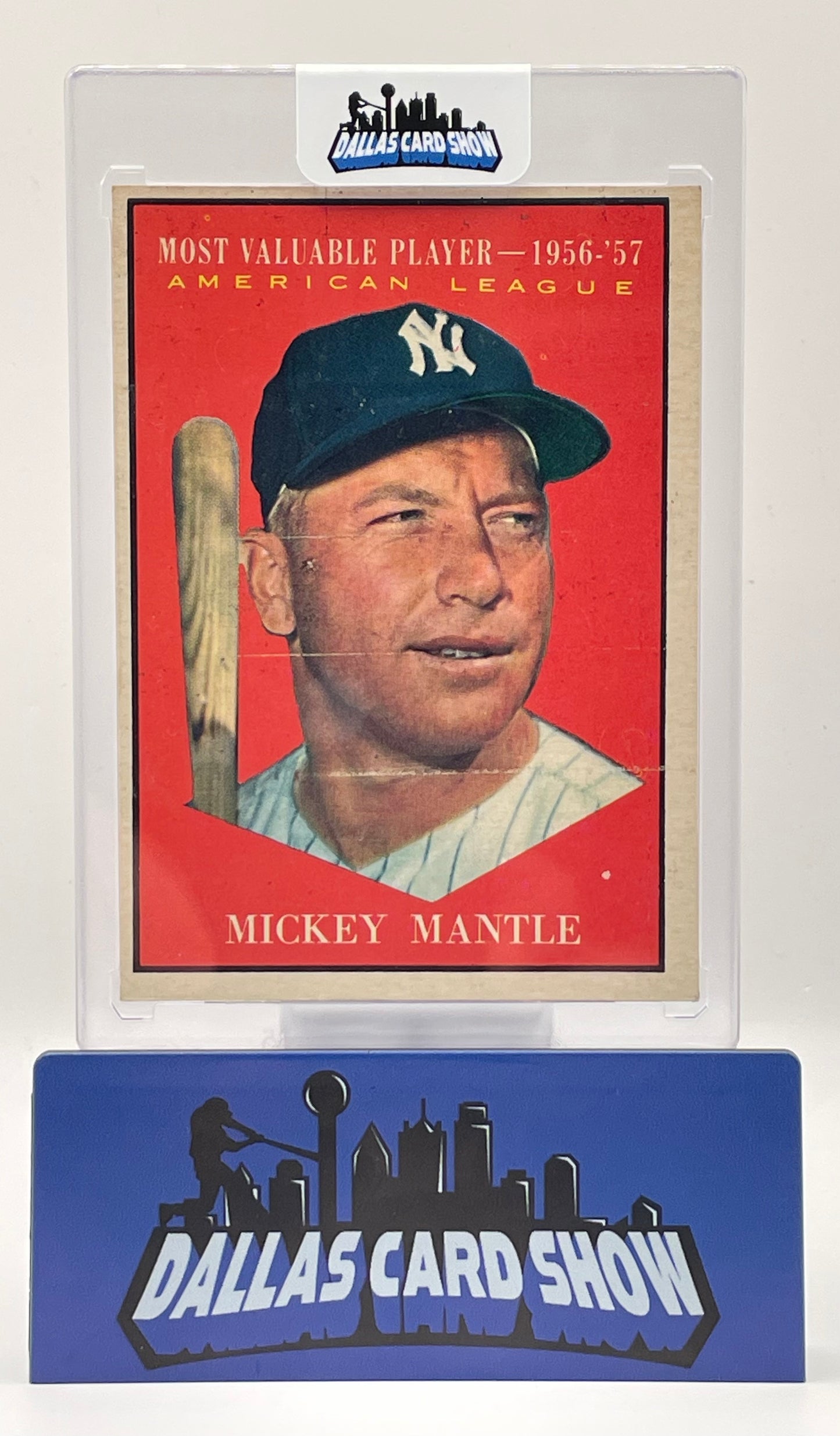 1961 Topps Mickey Mantle MVP #475 American League New York Yankees