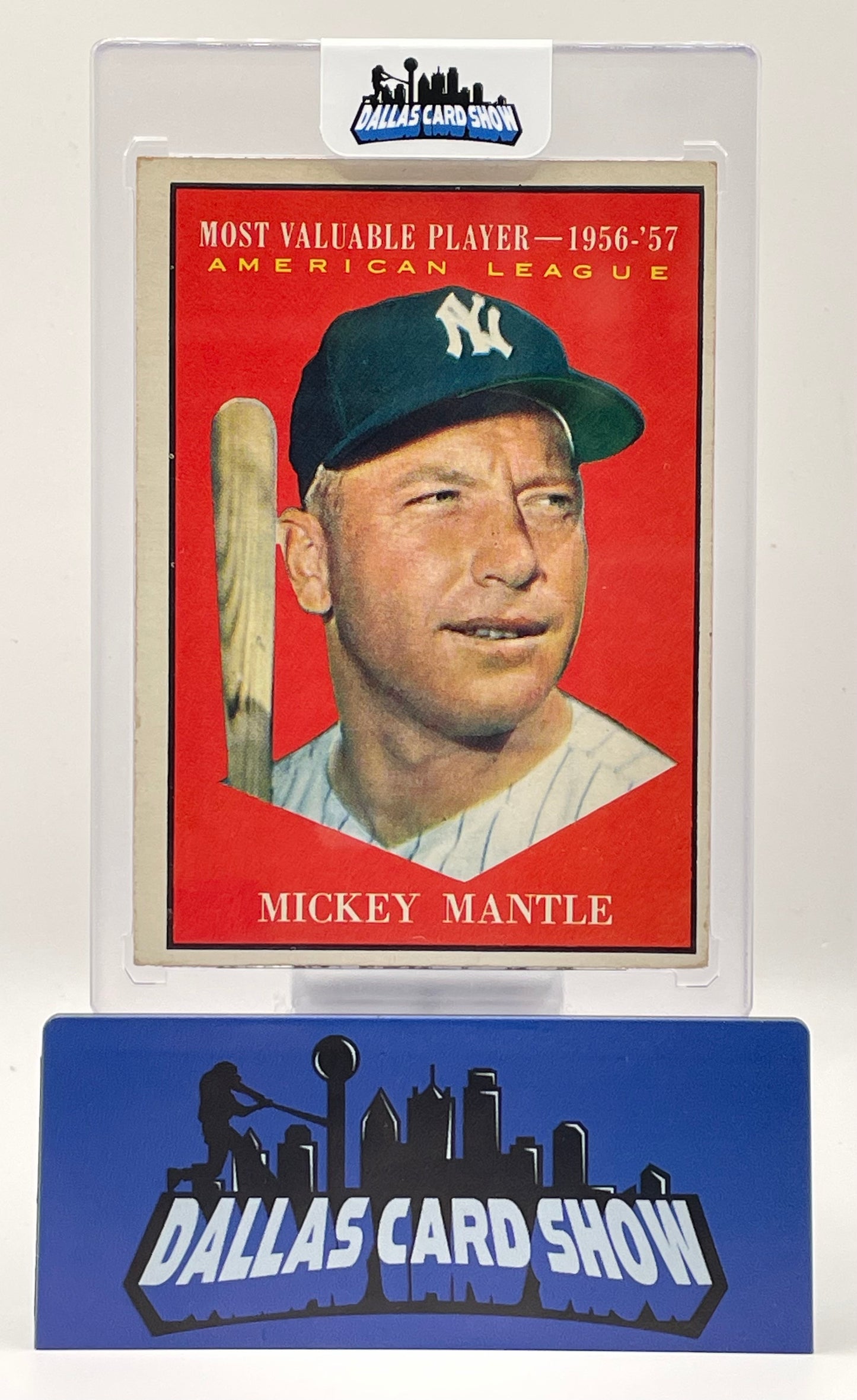 1961 Topps Mickey Mantle MVP #475 American League New York Yankees