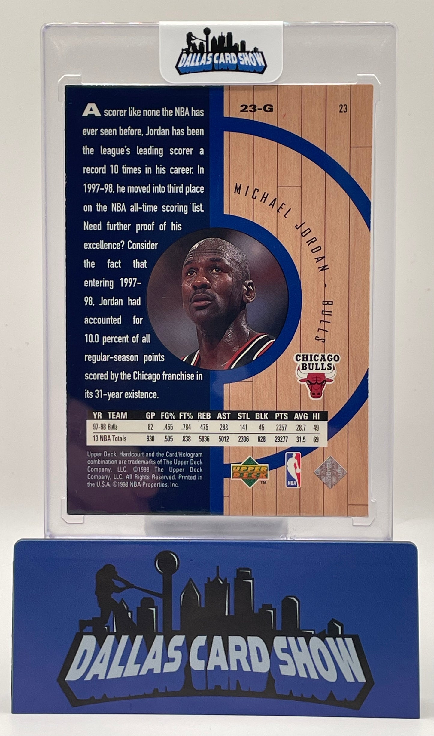 1998-99 Upper Deck Hardcourt Home Court Advantage Michael Jordan #23 HOF