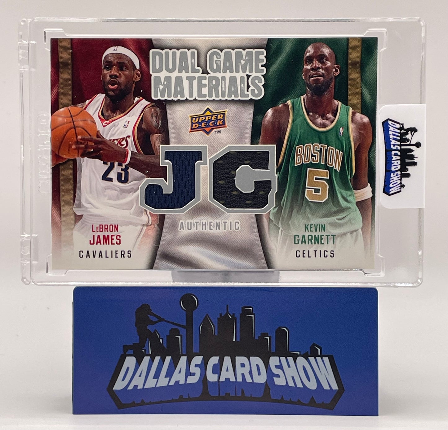 2009-10 Upper Deck #DG-LK Lebron James,Kevin Garnett Dual Game Materials